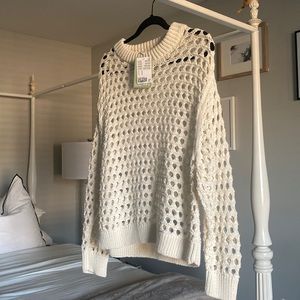 White Blouse Sweater